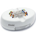 Sizobi Magnetic Pin Cushions for Sewing with 100Pcs Ball Head Straight Pins