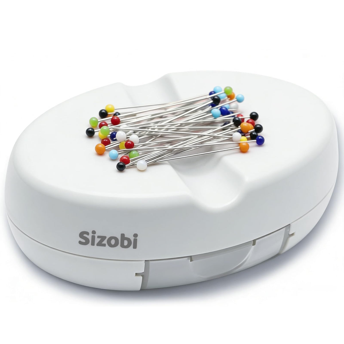Sizobi Magnetic Pin Cushions for Sewing with 100Pcs Ball Head Straight Pins