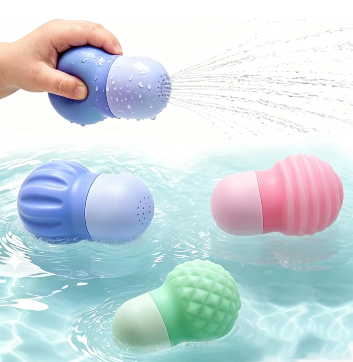 Sizobi Baby Bath Toys, Pool Water Toys Toddler Bath Toys for Kids Ages 1-3