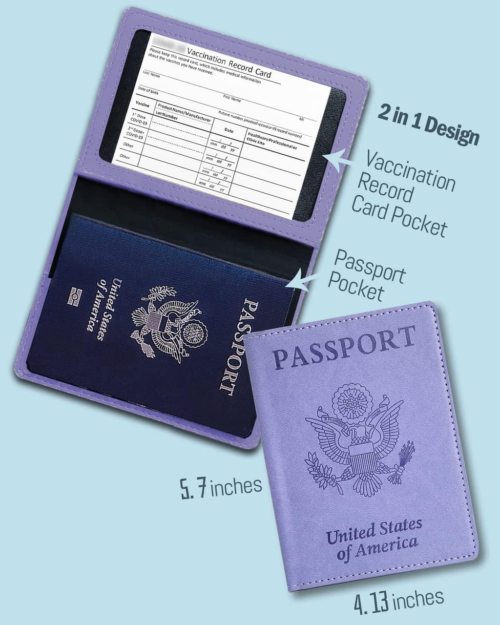 Sizobi Passport Holder for Travel Women, RFID Blocking Passport Covers Case