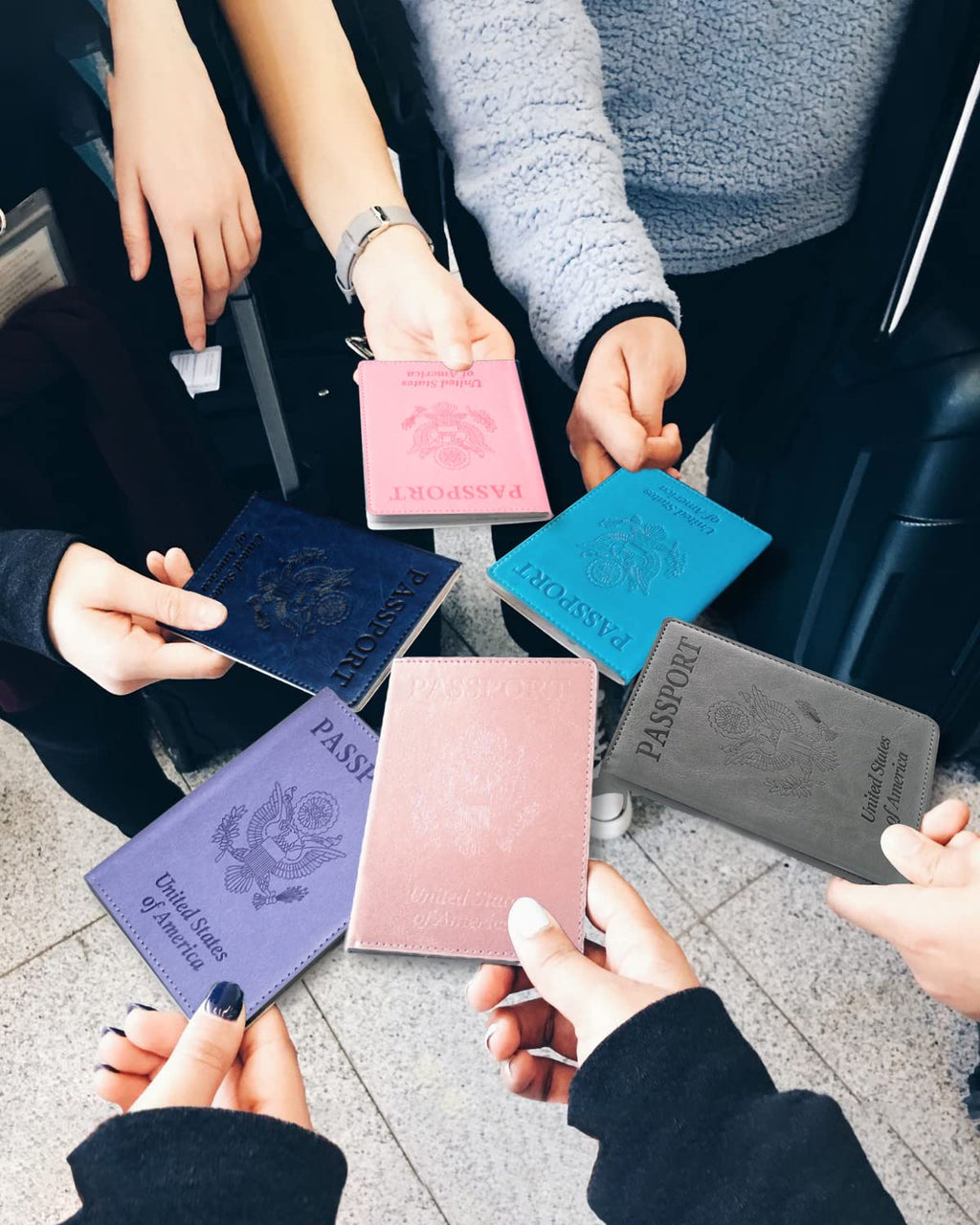 Sizobi Leather Passport Holder Covers, Passport Holder for Travel Women