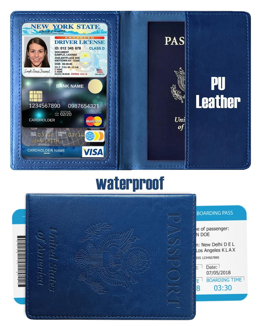 Sizobi Passport Holder for Travel Men, RFID Blocking Passport Covers Case