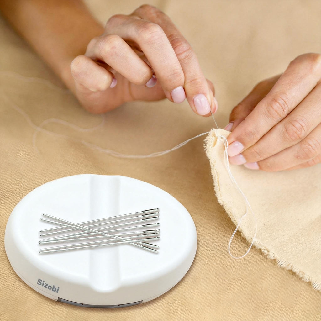 Sizobi Magnetic Pin Cushions for Sewing with 100Pcs Ball Head Straight Pins