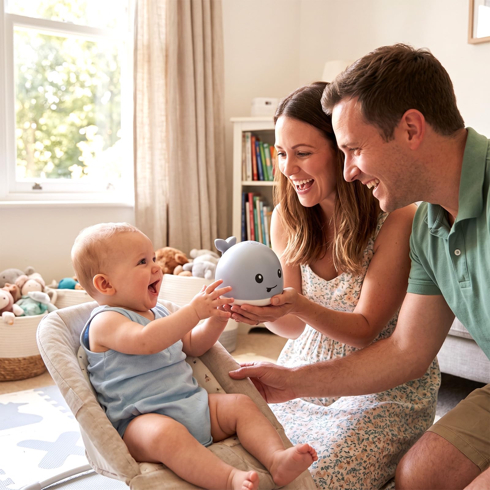 Sizobi Whale Bath Toy Sprinkler, Light up Baby Bath Toys for Kids Ages 1-3