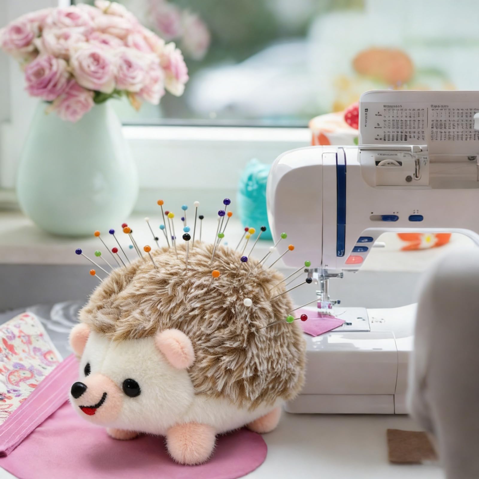Sizobi Cute Hedgehog Pin Cushion for Sewing,Needle Holder Sewing Pin Holder