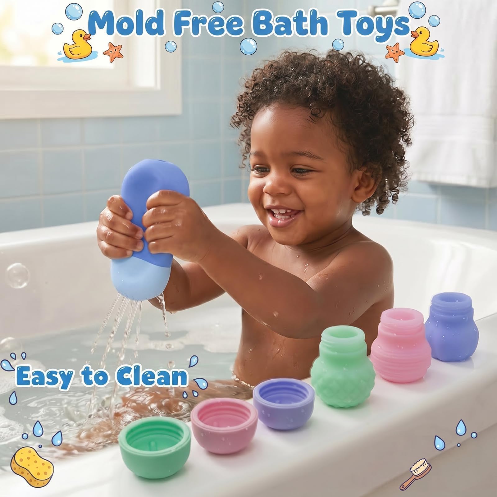 Sizobi Baby Bath Toys, Pool Water Toys Toddler Bath Toys for Kids Ages 1-3