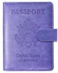 Sizobi Passport Holder for Travel, RFID Passport Cover Wallet for Women Men