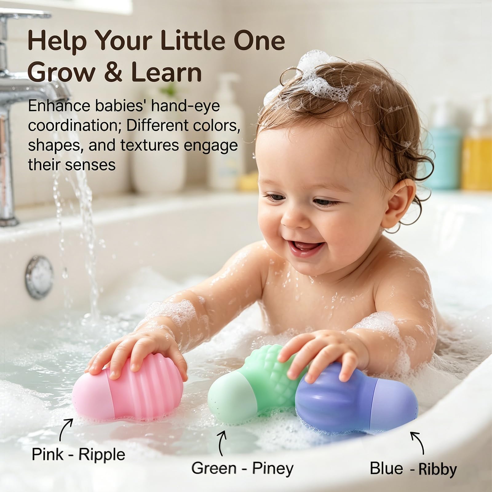 Sizobi Baby Bath Toys, Pool Water Toys Toddler Bath Toys for Kids Ages 1-3