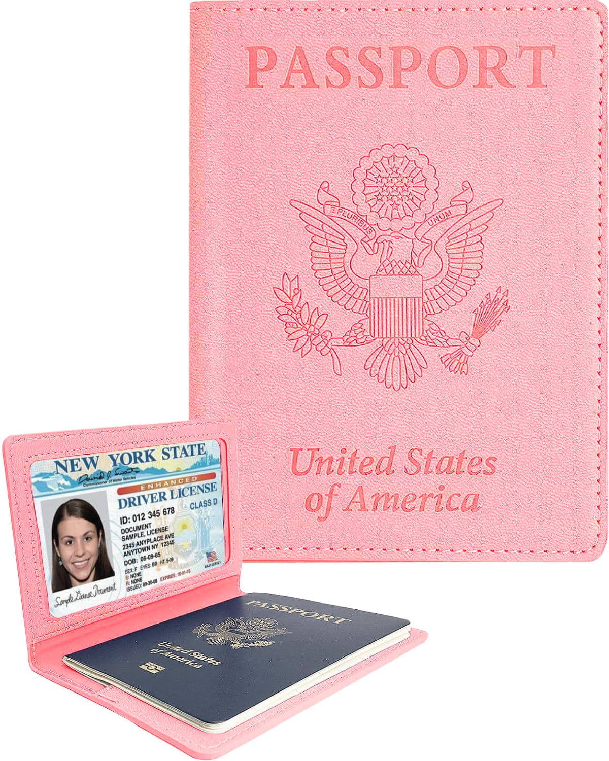 Sizobi Leather Passport Holder Covers, Passport Holder for Travel Women