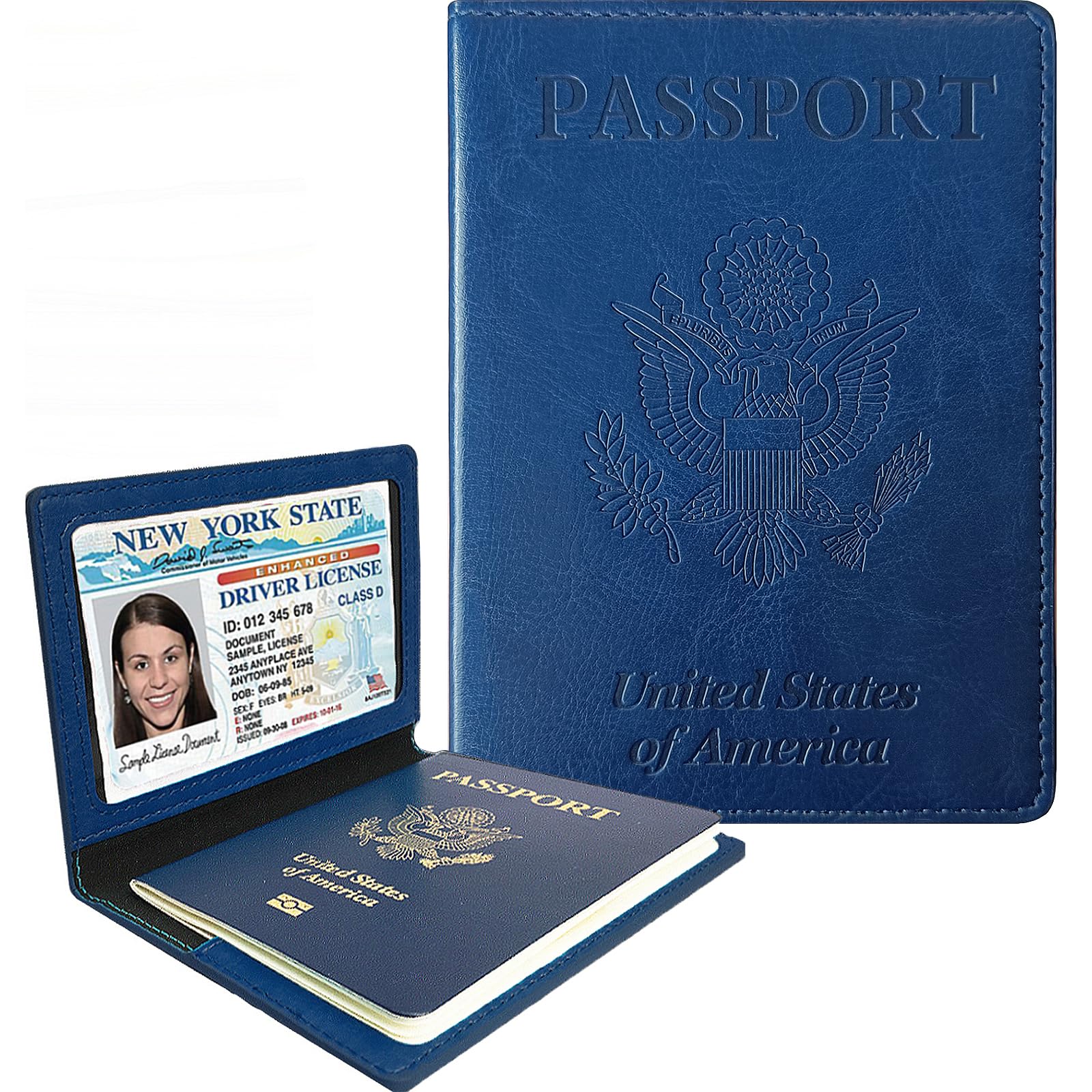 Sizobi Passport Holder for Travel Men, RFID Blocking Passport Covers Case