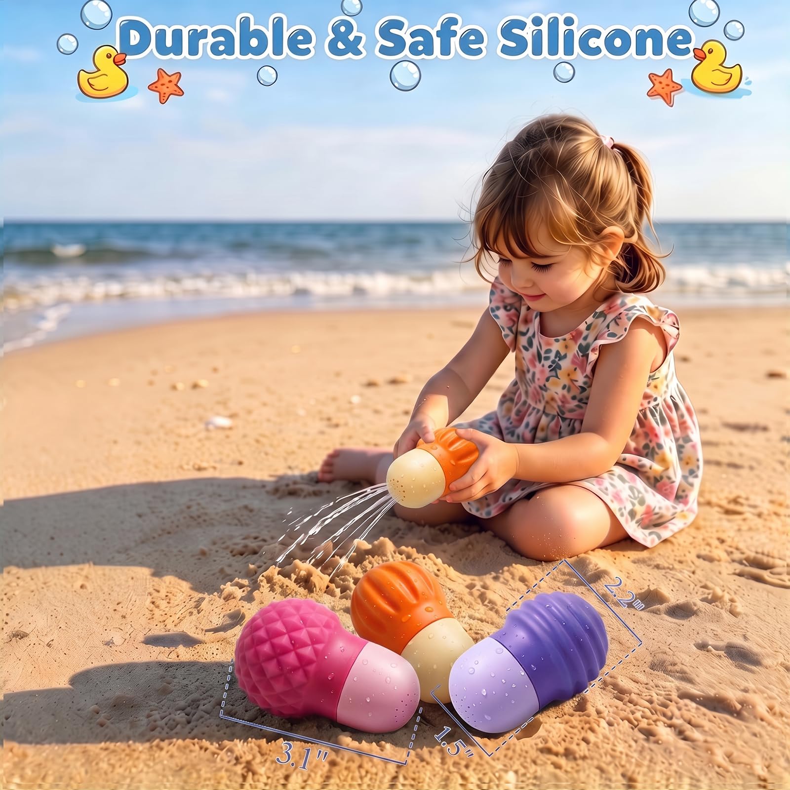 Sizobi Bath Toys for Kids Ages 1-3, Pool Water Toys Toddler Baby Bath Toys