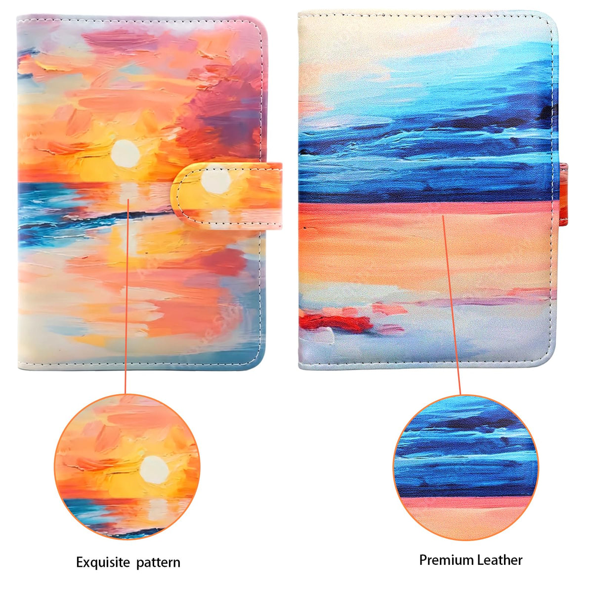 Passport Holder for Travel, RFID Passport Cover Wallet for Women Men, Leather Passport Book Card Holder Case for International Travel Must Haves Accessories, Cruise Ship Essentials Gifts