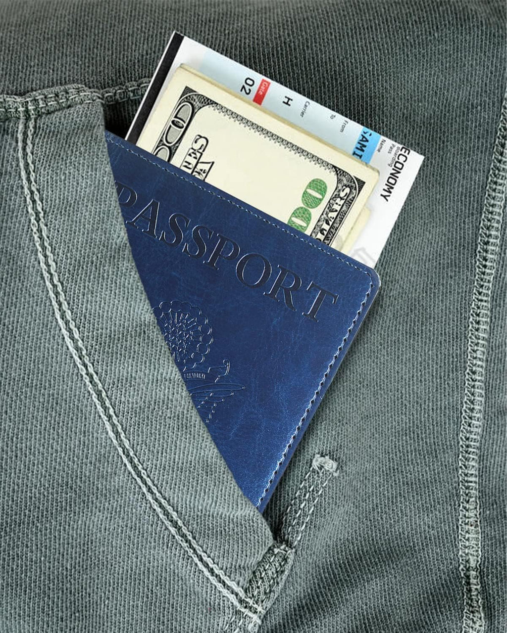 Sizobi Passport Holder for Travel Men, RFID Blocking Passport Covers Case